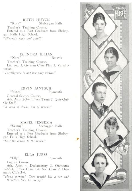 1919 Plymouth High School Yearbook