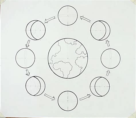 Phases Of The Moon Diagram To Label