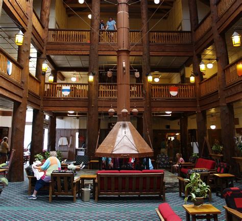 current image of lobby at Glacier Park Lodge