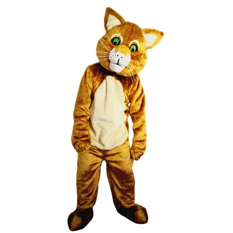 Brown Cat Mascot Costume Adult Costume