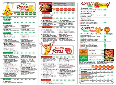 Menu of La Pino'z Pizza, Hinjewadi, Pune | Dineout