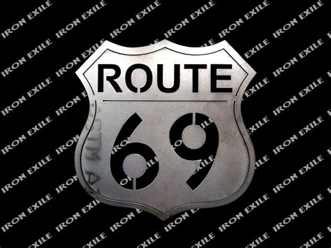 Route 69 Sign Garage Wall Art Metal Sign Decor Mancave Highway - Etsy UK