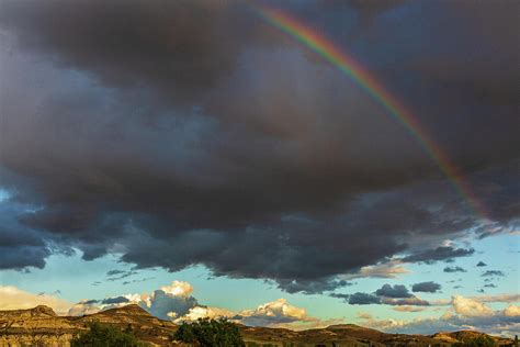 Rainbow in the Storm Clouds Photograph by Terri Morris - Pixels