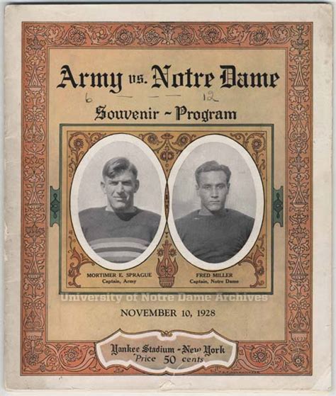 Knute Rockne: 'Win just one for the Gipper', Notre Dame v Army half ...