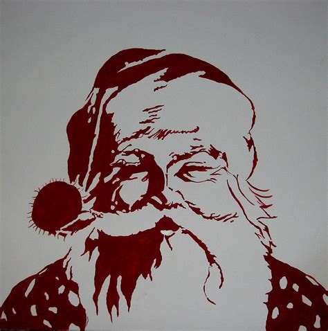 Pottery Barn/ Bower Power Inspired Santa Painting