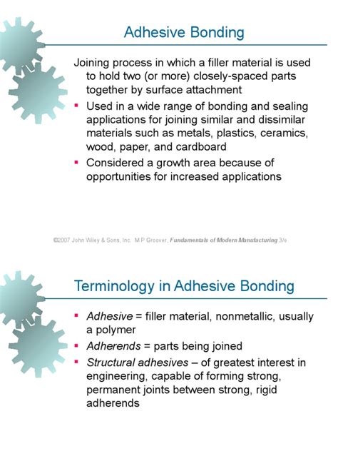 Adhesive Bonding | PDF | Adhesive | Physical Chemistry