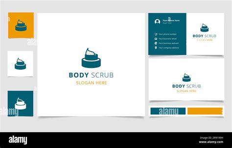 Body scrub logo design with editable slogan. Branding book and business ...