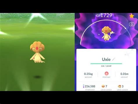 WE CAUGHT SHINY UXIE! HOW TO CATCH SHINY UXIE IN POKEMON GO! - YouTube