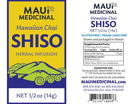 Shiso Tea | Mauifarmacy Perilla | Respiratory | Cough | Antibacterial ...