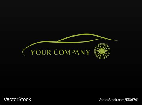 Green car logo Royalty Free Vector Image - VectorStock