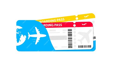 Premium Vector | Modern airline tickets design with flight time and ...