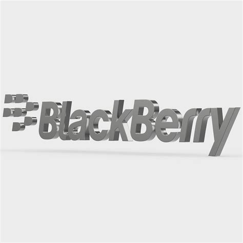 symbol Blackberry logo 3D model | CGTrader