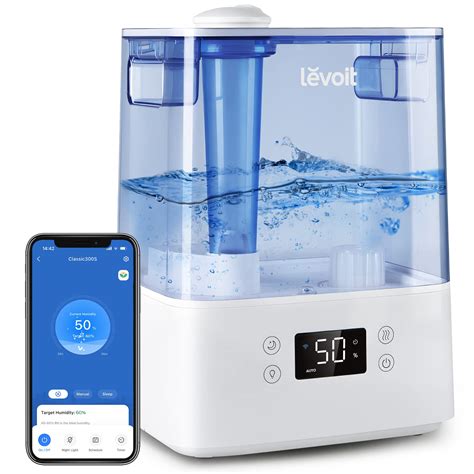 LEVOIT Classic300S Ultrasonic Smart Top Fill Humidifier, Extra Large 6L ...