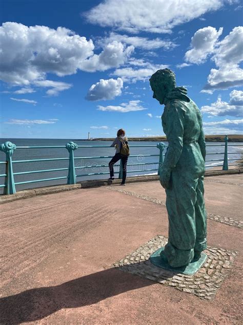 The Sculpture the Minesweeper at Montrose Beach, Scotland Editorial ...