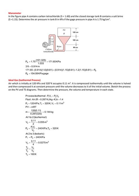 Thermodynamics problems