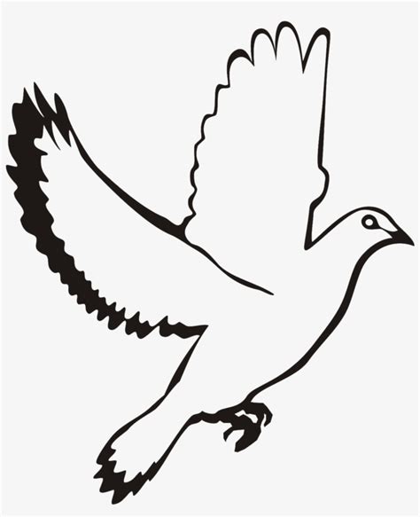 White Flying Dove Clipart - White Dove Vector Png Transparent PNG ...