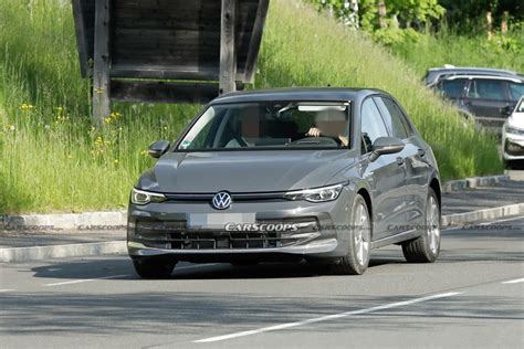 2024 VW Golf Spied With Minimum Camo Showing Its Redesigned Face ...