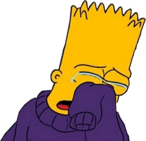 Bart Simpson Crying Pfp Bart Simpson Sadness Crying Png Clipart ...