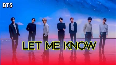 BTS - Let Me Know (Official Audio) M/V - YouTube