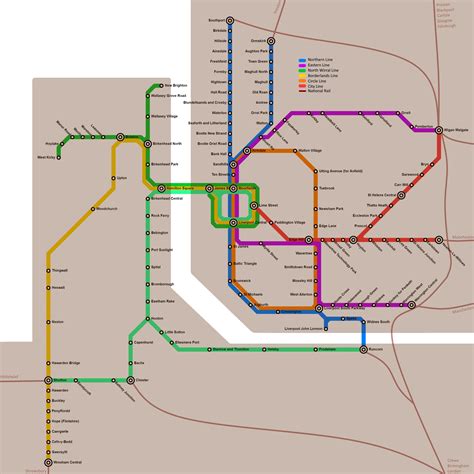 Merseyrail Map Zones