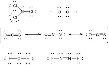 Which of these species has resonance forms? a. NCl3 b. H2O2 c. OCS d ...