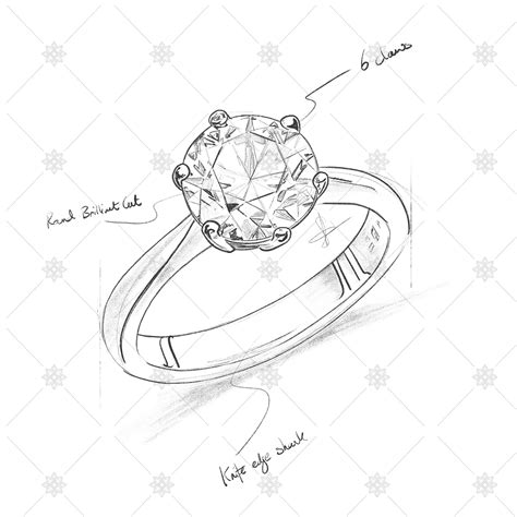 Engagement Ring Drawing : Engagement Ring Drawing At Paintingvalley.com ...