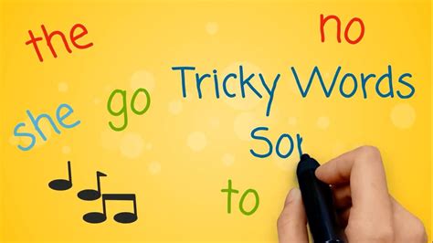 Tricky Words and Sight Words Song | Tricky words, Jolly phonics tricky ...