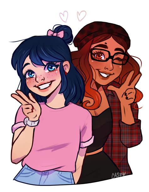 Marinette and Alya - Miraculous Ladybug Fan Art (40218835) - Fanpop