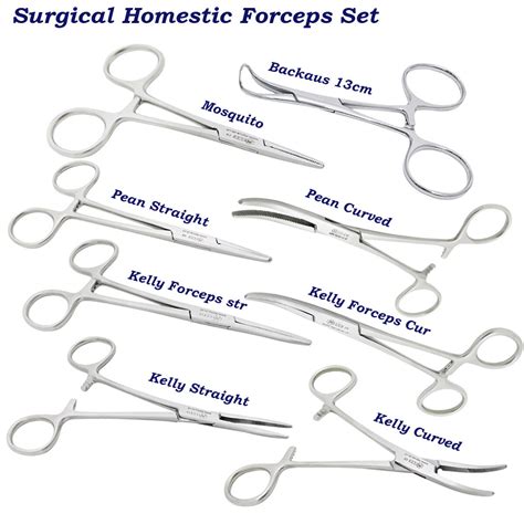 Surgical Hemostatic Clamp Forceps, Mosquito,Kelly,Pean Locking Forceps ...