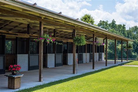 A Shed Row Courtyard Style Barn in South Carolina - STABLE STYLE ...