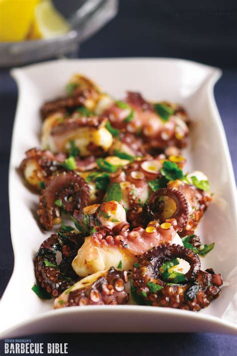 Easy Grilled Octopus Recipe from Steven Raichlen - Barbecuebible.com