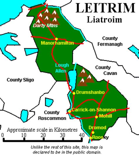 County Leitrim: Map and other information