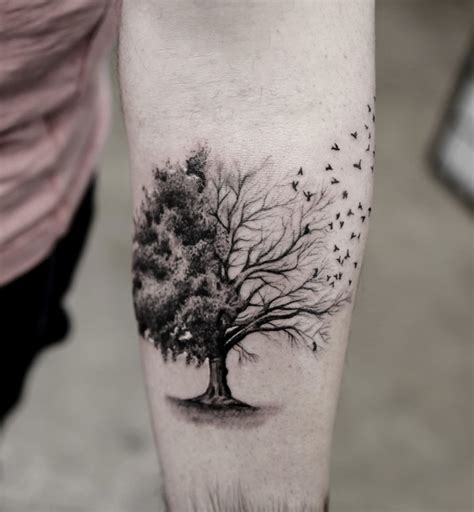 55 Magnificent Tree Tattoo Designs and Ideas - TattooBlend