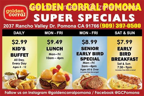 How Much Does Golden Corral breakfast cost?