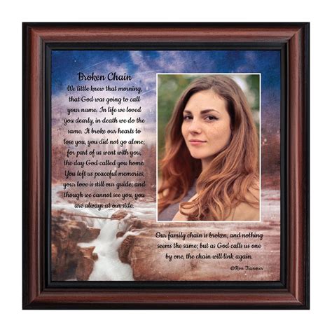 Sympathy Gift In Memory of Loved One, Memorial Picture Frames For Loss ...