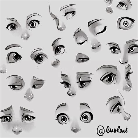 Eye Drawing Cheat Sheet Facial Expressions Cartoon Eyes Drawing Sexiz ...