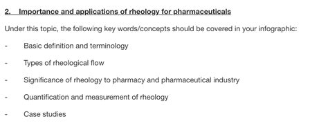 Solved 2. Importance and applications of rheology for | Chegg.com