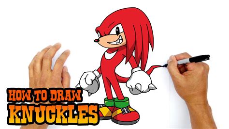 How to Draw Knuckles | Sonic the Hedgehog - YouTube