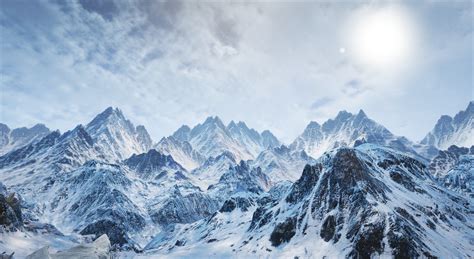 Snow Mountains Wallpaper