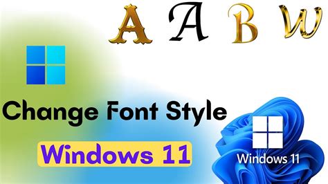 How to Change Font Style in Windows 11 | How To Change Font in Windows ...