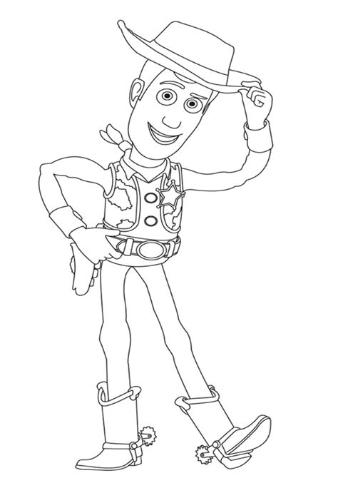 Woody Coloring Page Printable - Printable Templates