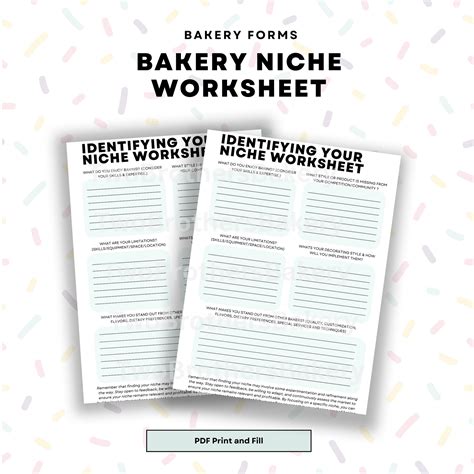 Identifying your Niche Worksheet – TwoBrothersBakery