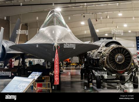 A Lockheed SR-71 Blackbird strategic reconnaissance airplane in the ...