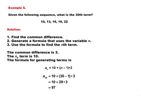 Math Example--Sequences and Series--Finding the nth Term of an ...