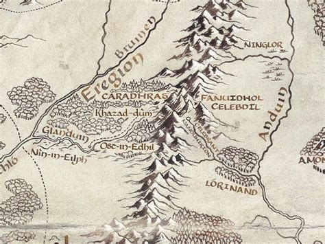 Lord of the Rings Map, Middle Earth Map, Tolkien Middle earth, Middle ...