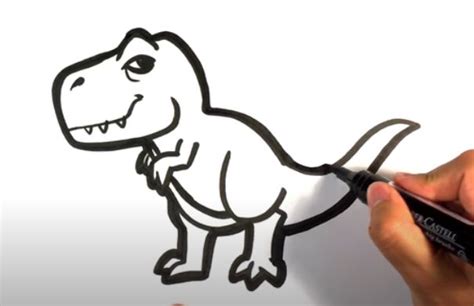 easy dinosaur drawing t rex - Soon Timmons