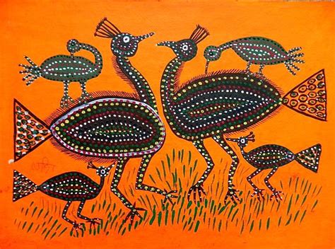 BHIL ART BY LADOO BAI | Tribal art drawings, Indian folk art, Gond painting