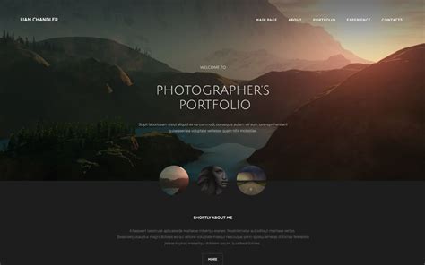 Photographer Portfolio Website Template - TemplateMonster