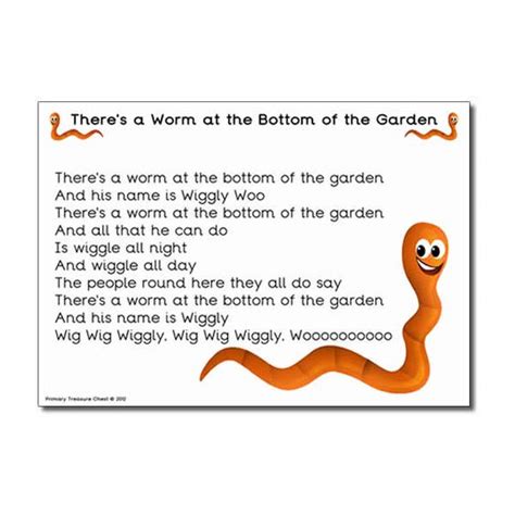 Worm song printable | Worm Unit | Pinterest | Songs and Worms