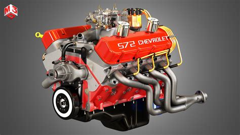 3D model Chevrolet 572 V8 Muscle Engine | CGTrader